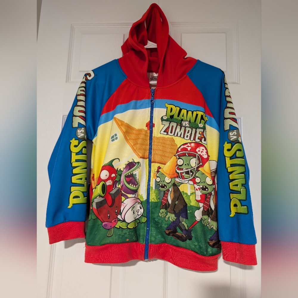 Plants vs Zombies youth zipper hoodie size 11